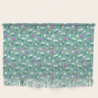 Dainty Blooms Pattern - Sage Green Wall Hanging Gallery Image 1