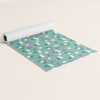 Dainty Blooms Pattern - Sage Green Yoga Mat Gallery Image 2