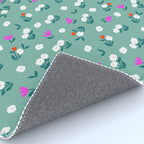 Dainty Blooms Pattern - Sage Green Rug Gallery Image 4
