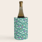 Dainty Blooms Pattern - Sage Green Wine Chiller Gallery Image 1