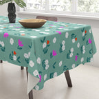 Dainty Blooms Pattern - Sage Green Tablecloth Gallery Image 3