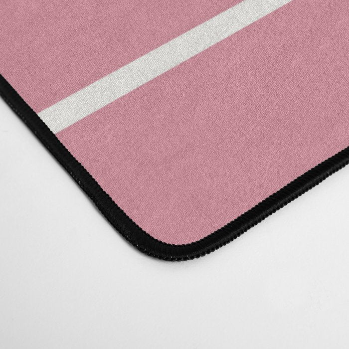 Minimal Arch XVIII 90s Pink Modern Geometric Lines Desk Mat Gallery Image 4
