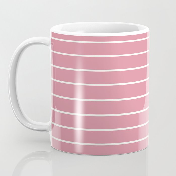 Minimal Arch XVIII 90s Pink Modern Geometric Lines Coffee Mug Gallery Image 3
