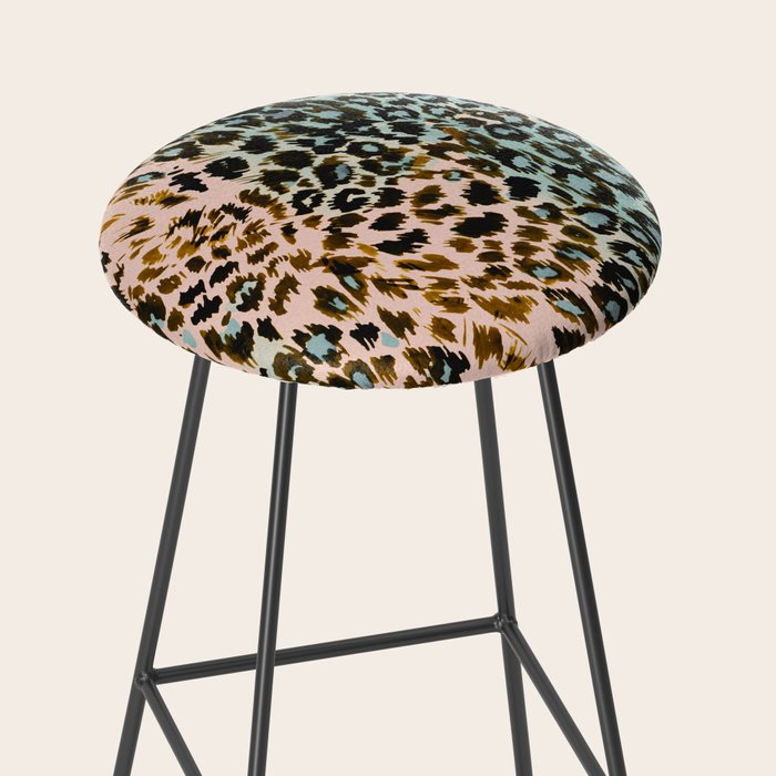 Abstract Animal Skin Stool Gallery Image 2