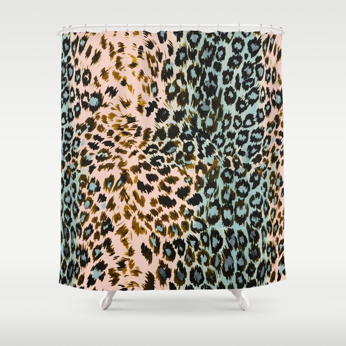 Abstract Animal Skin Shower Curtain Gallery Image 1