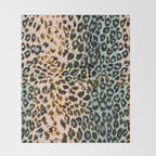 Abstract Animal Skin Throw Blanket Gallery Image 2