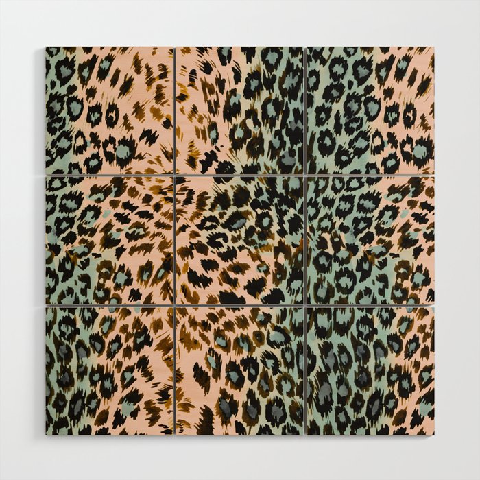 Abstract Animal Skin Wood Wall Art Gallery Image 1