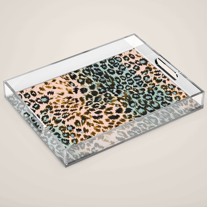 Abstract Animal Skin Acrylic Tray Gallery Image 1