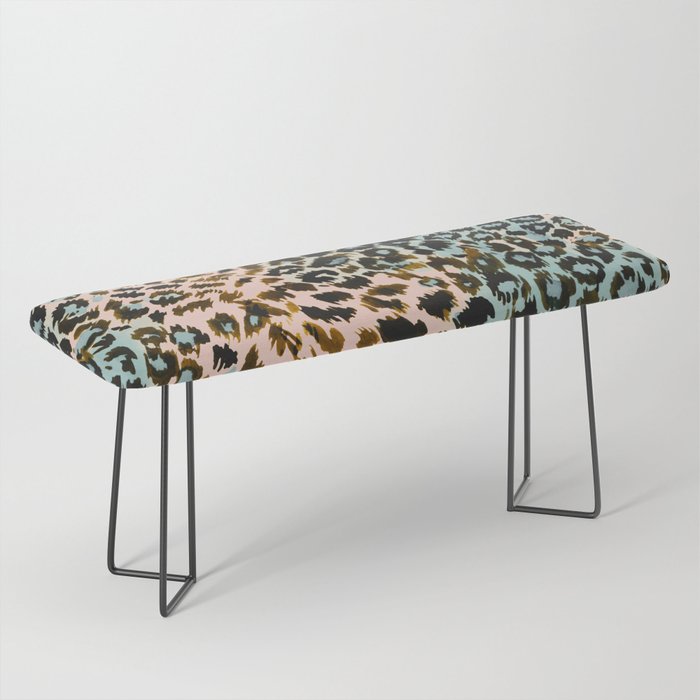 Abstract Animal Skin Bench Gallery Image 1