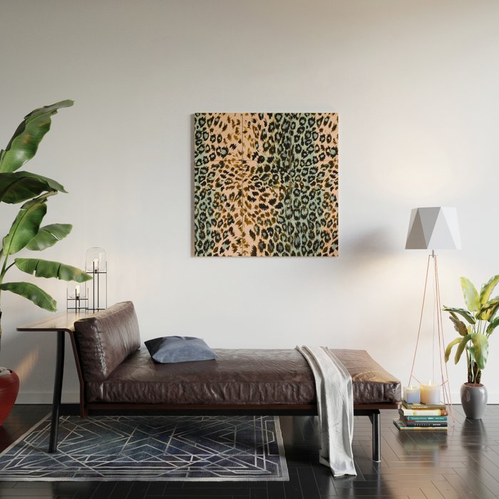 Abstract Animal Skin Wood Wall Art Gallery Image 2