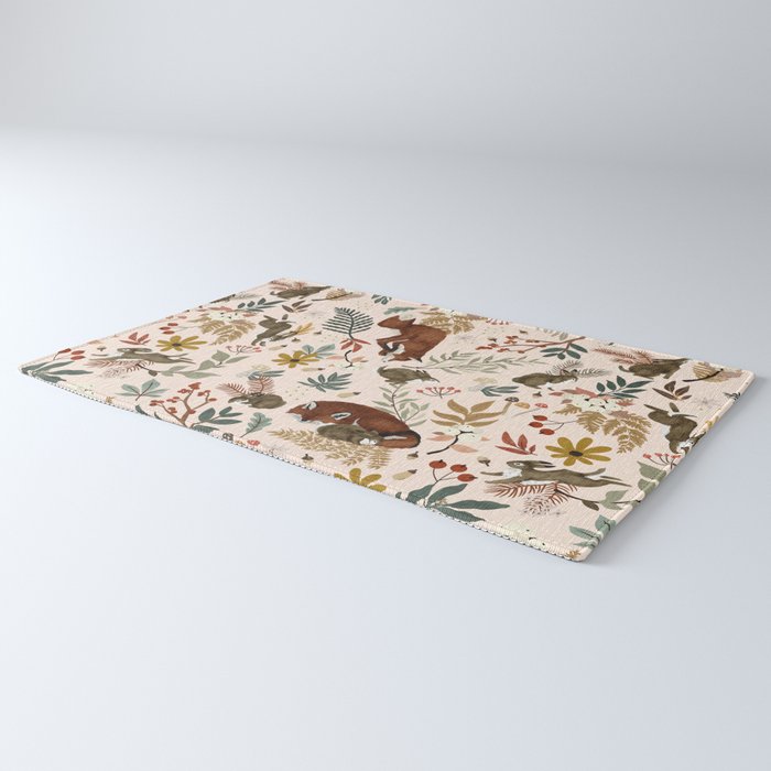 Animals winter wild nature 63 Rug Gallery Image 3