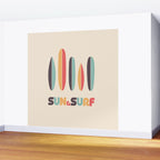 Sun & Surf Surfboards - Retro Rainbow Wall Mural Gallery Image 2