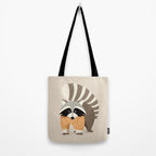 Whimsical Raccoon Tote Bag Gallery Image 2