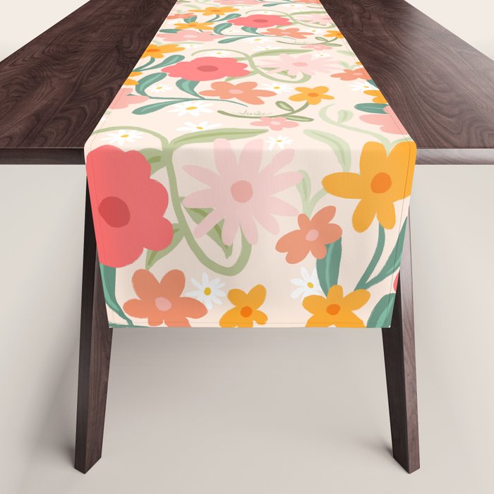 Bold Flowers Table Runner Gallery Image 1