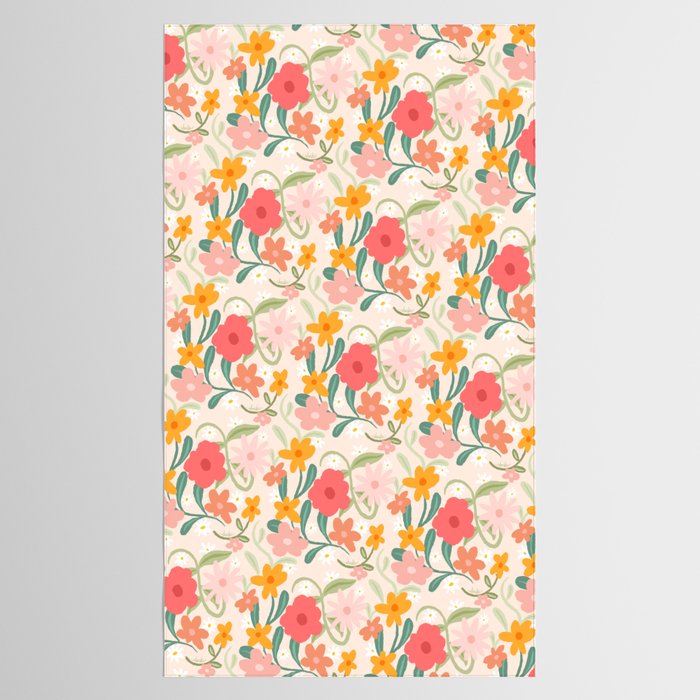 Bold Flowers Tablecloth Gallery Image 2