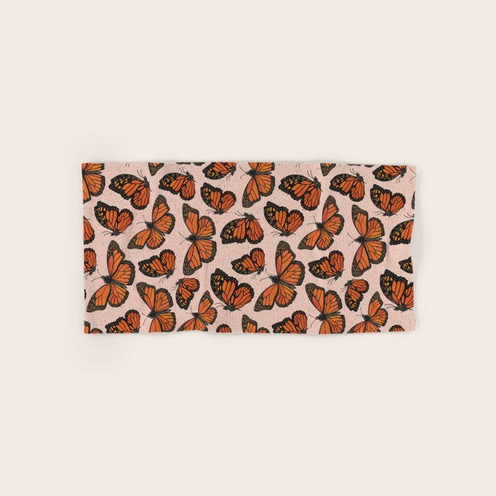 Butterfly Watercolor Bath Towel Gallery Image 1