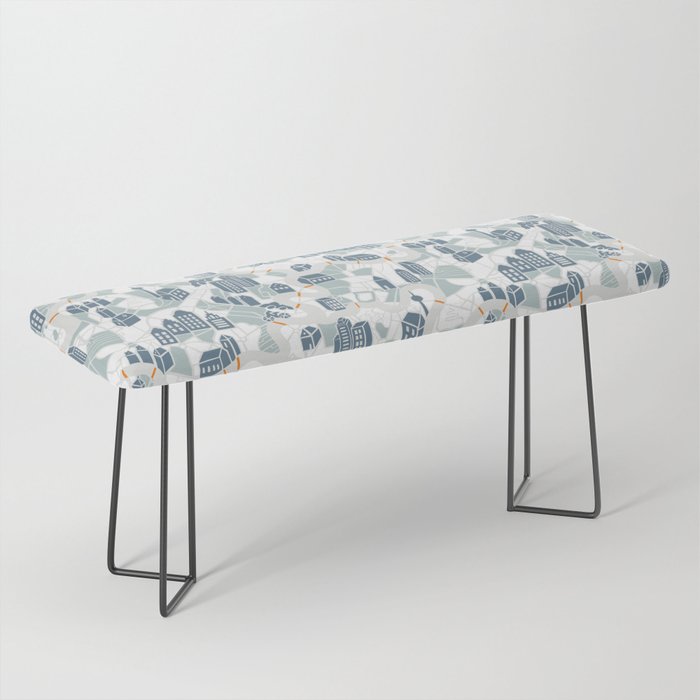 ma ville mon amour; City life collection soft grey  Bench Gallery Image 1