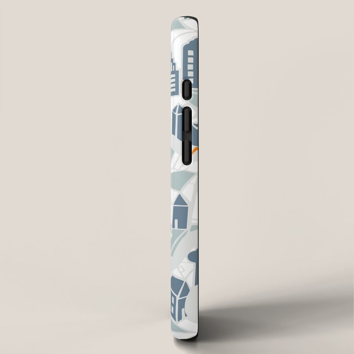ma ville mon amour; City life collection soft grey  iPhone Case Gallery Image 2
