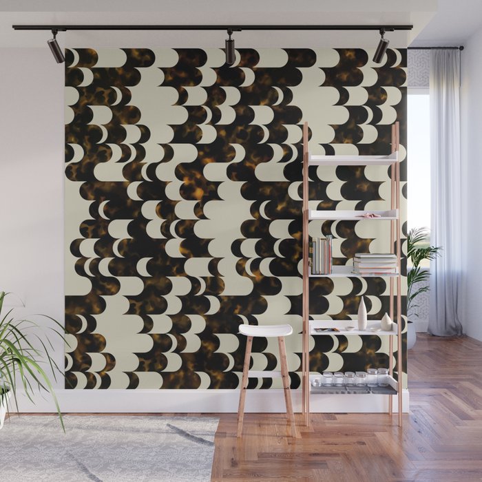 In Motion Amber Tortoise Wall Mural Gallery Image 1