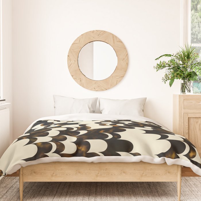 In Motion Amber Tortoise Duvet Cover Gallery Image 3