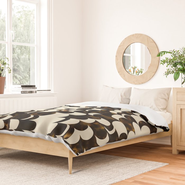In Motion Amber Tortoise Duvet Cover Gallery Image 2