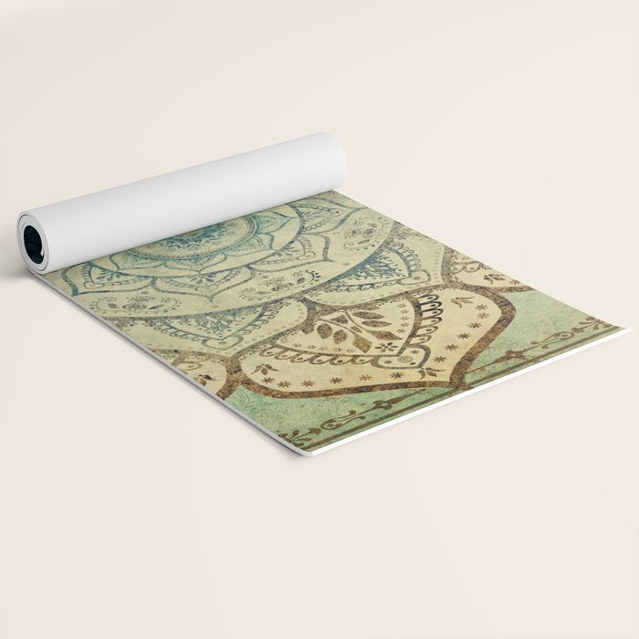 Faded Bohemian Mandala Yoga Mat Gallery Image 2