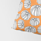 Autumn pumpkin vegetable art pattern Pillow Sham Gallery Image 4