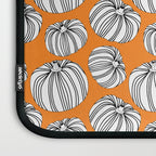 Autumn pumpkin vegetable art pattern Laptop Sleeve Gallery Image 3