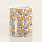 Autumn pumpkin vegetable art pattern Coffee Mug Gallery Image 4