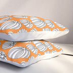 Autumn pumpkin vegetable art pattern Pillow Sham Gallery Image 3