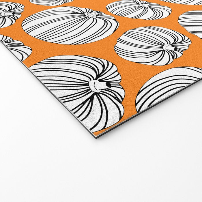 Autumn pumpkin vegetable art pattern Welcome Mat Gallery Image 2