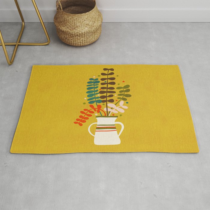 Potted Leaves Rug Gallery Image 1