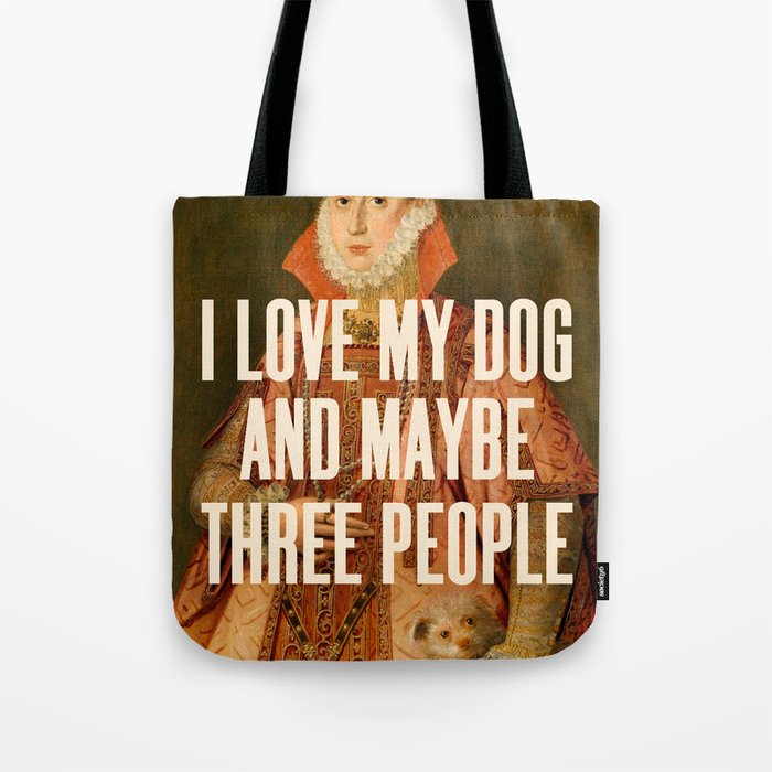 I Love My Dog Tote Bag Gallery Image 1