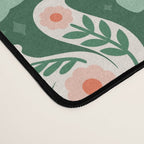 Festive Folk Art Forest Animals - Green and Red Desk Mat Gallery Image 4