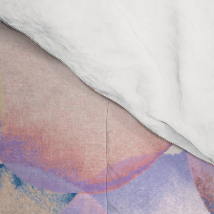 Watercolor circles overlay Comforter Gallery Image 4