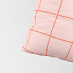 Grid Pattern Peach Pillow Sham Gallery Image 4