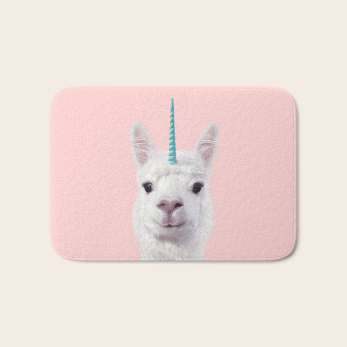 ALPACA UNICORN Bath Mat Gallery Image 1