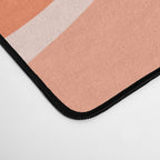 Modern Retro Liquid Swirl Abstract Pattern Salmon Orange Peach Blush Desk Mat Gallery Image 4