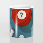 BILLIARDS / Ball 7 Coffee Mug Gallery Image 4