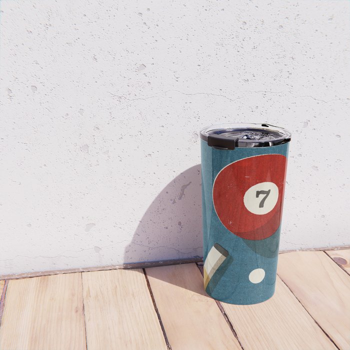 BILLIARDS / Ball 7 Travel Mug Gallery Image 4