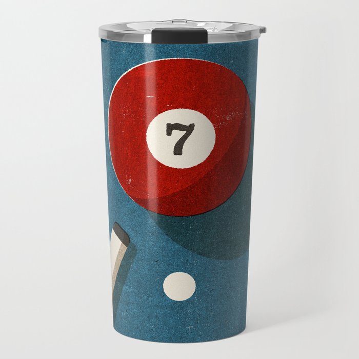 BILLIARDS / Ball 7 Travel Mug Gallery Image 1