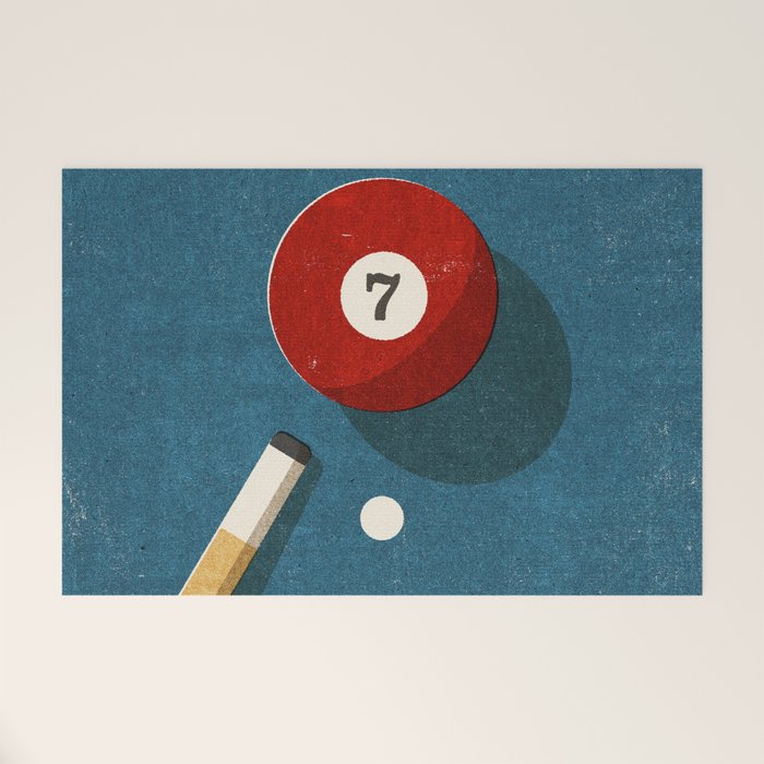 BILLIARDS / Ball 7 Welcome Mat Gallery Image 1