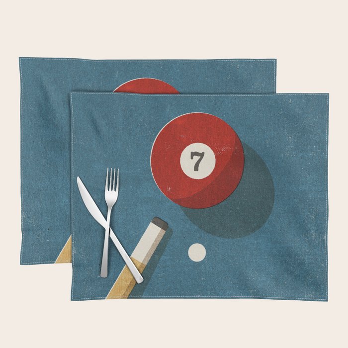 BILLIARDS / Ball 7 Placemat Gallery Image 1
