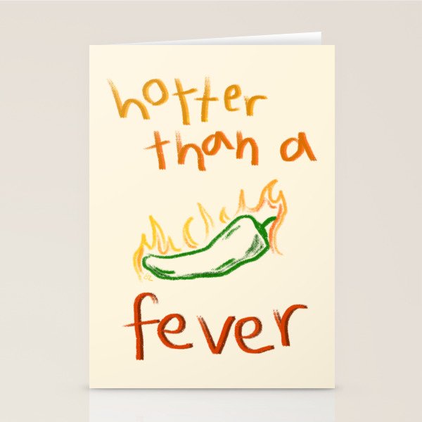 Hotter than a Fever Stationery Card Gallery Image 2