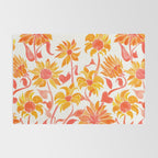 Sunflower Watercolor - Fiery Palette Rug Gallery Image 2