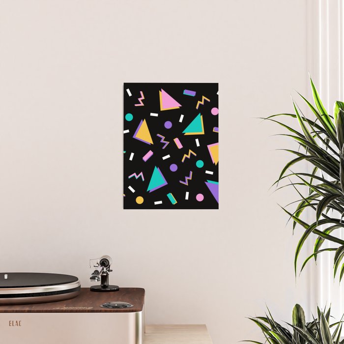 Memphis pattern 104 - 80s / 90s Retro Poster Gallery Image 2