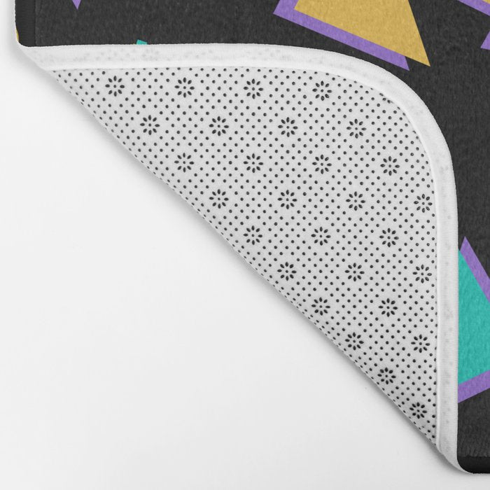 Memphis pattern 104 - 80s / 90s Retro Bath Mat Gallery Image 2