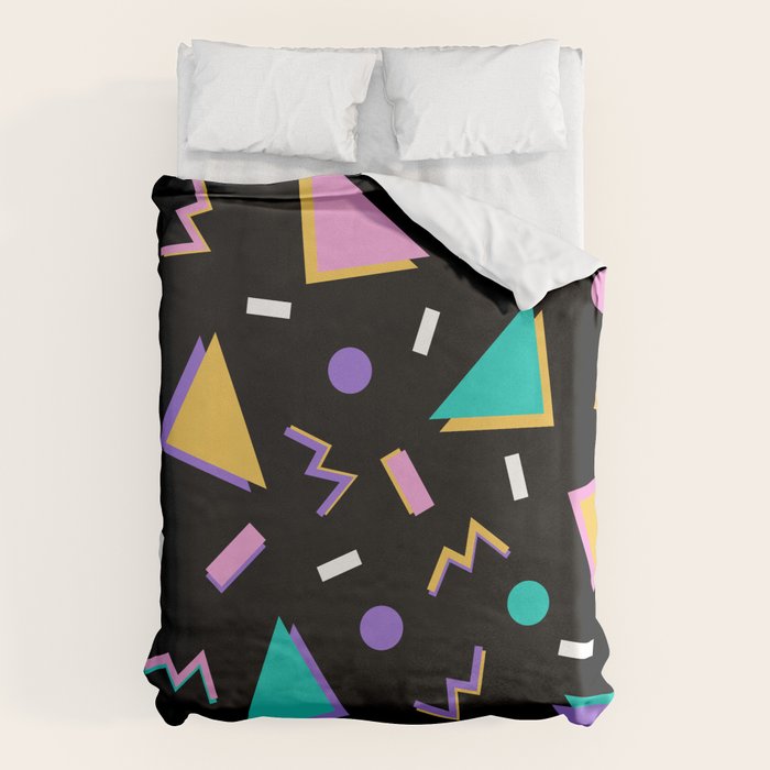 Memphis pattern 104 - 80s / 90s Retro Duvet Cover Gallery Image 1
