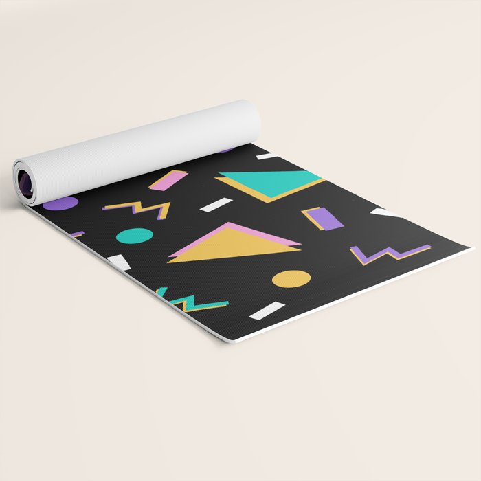 Memphis pattern 104 - 80s / 90s Retro Yoga Mat Gallery Image 2