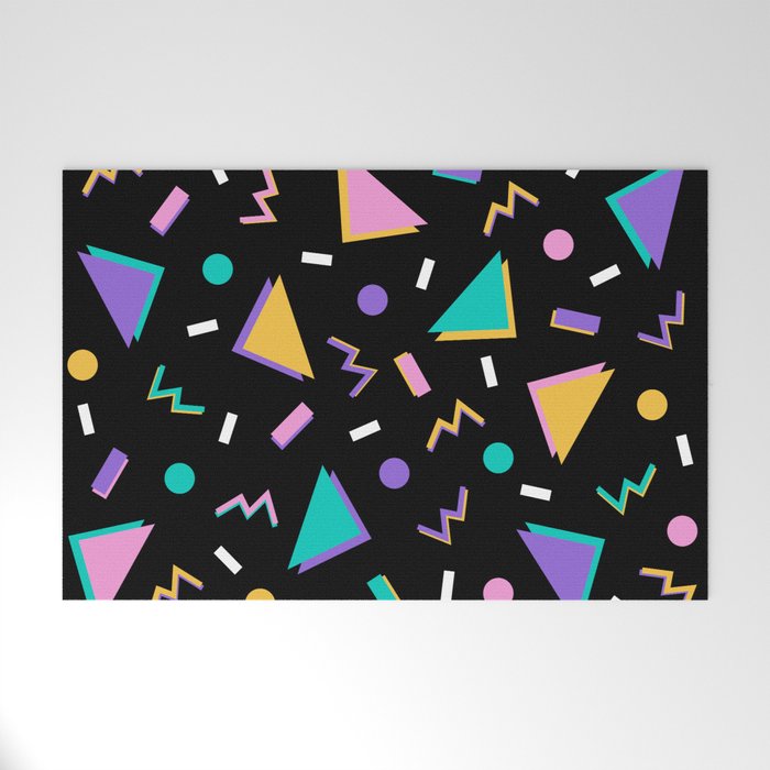 Memphis pattern 104 - 80s / 90s Retro Welcome Mat Gallery Image 1